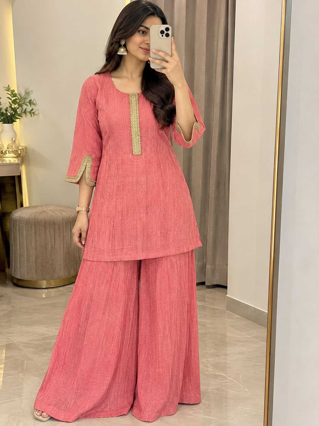 Ceful Tissue Silk Co-ord Set