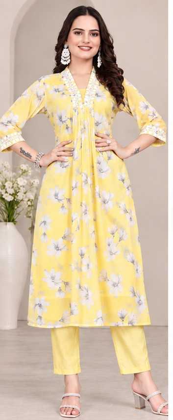 Chik Faux Georgette Cotton Kurti