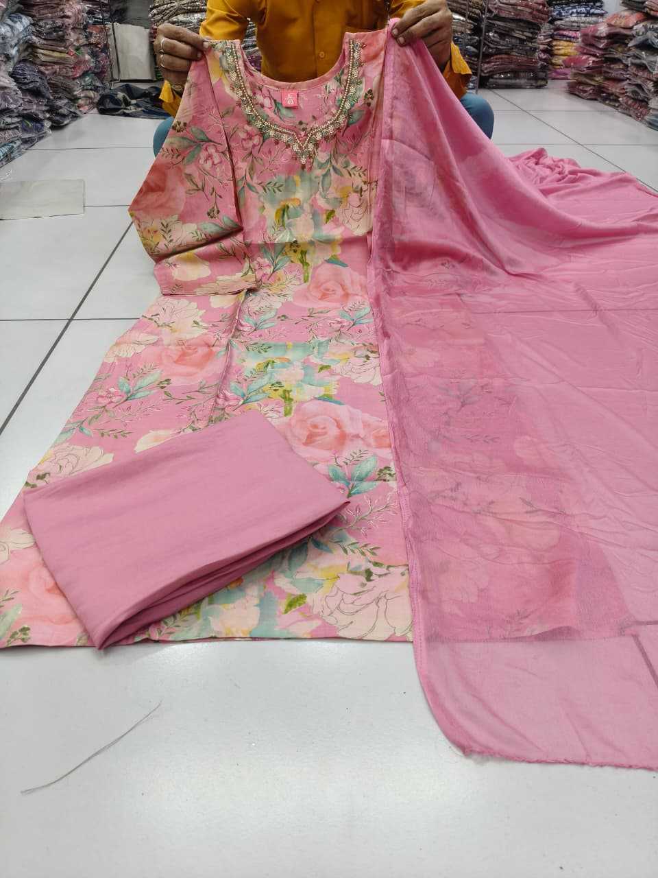 Classic Maslin Designer Kurti