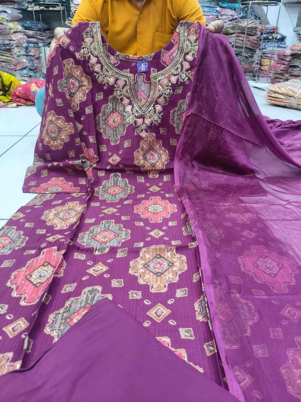 Classic Maslin Designer Kurti