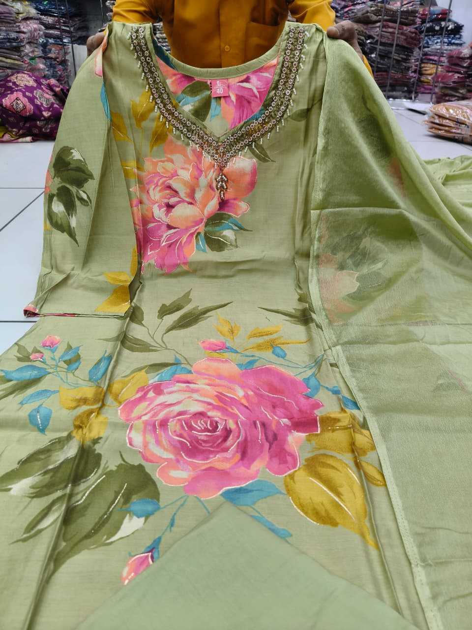 Classic Maslin Designer Kurti