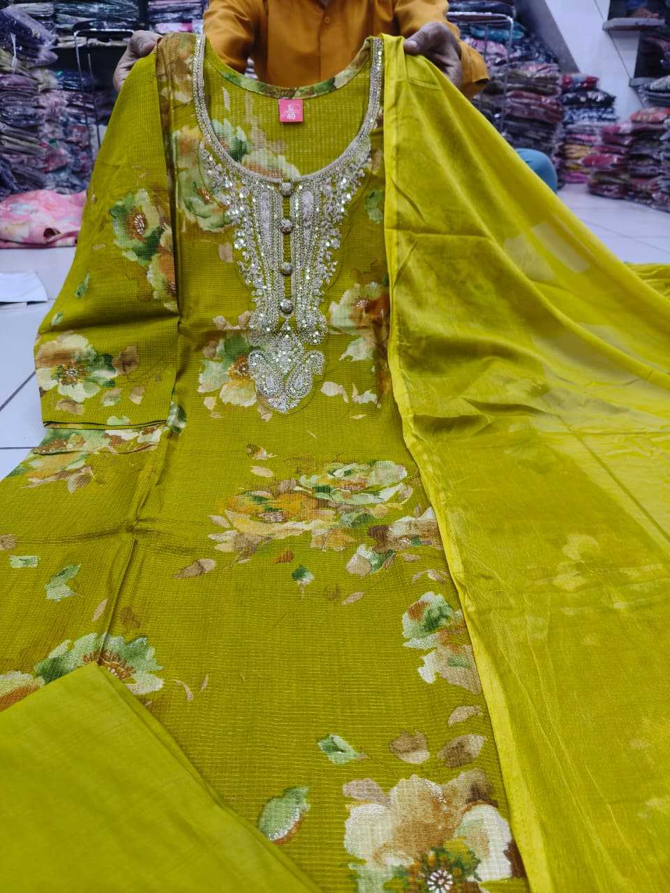 Classic Maslin Designer Kurti