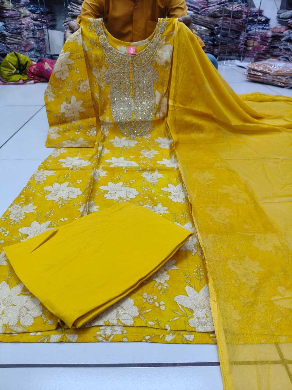 Classic Maslin Designer Kurti