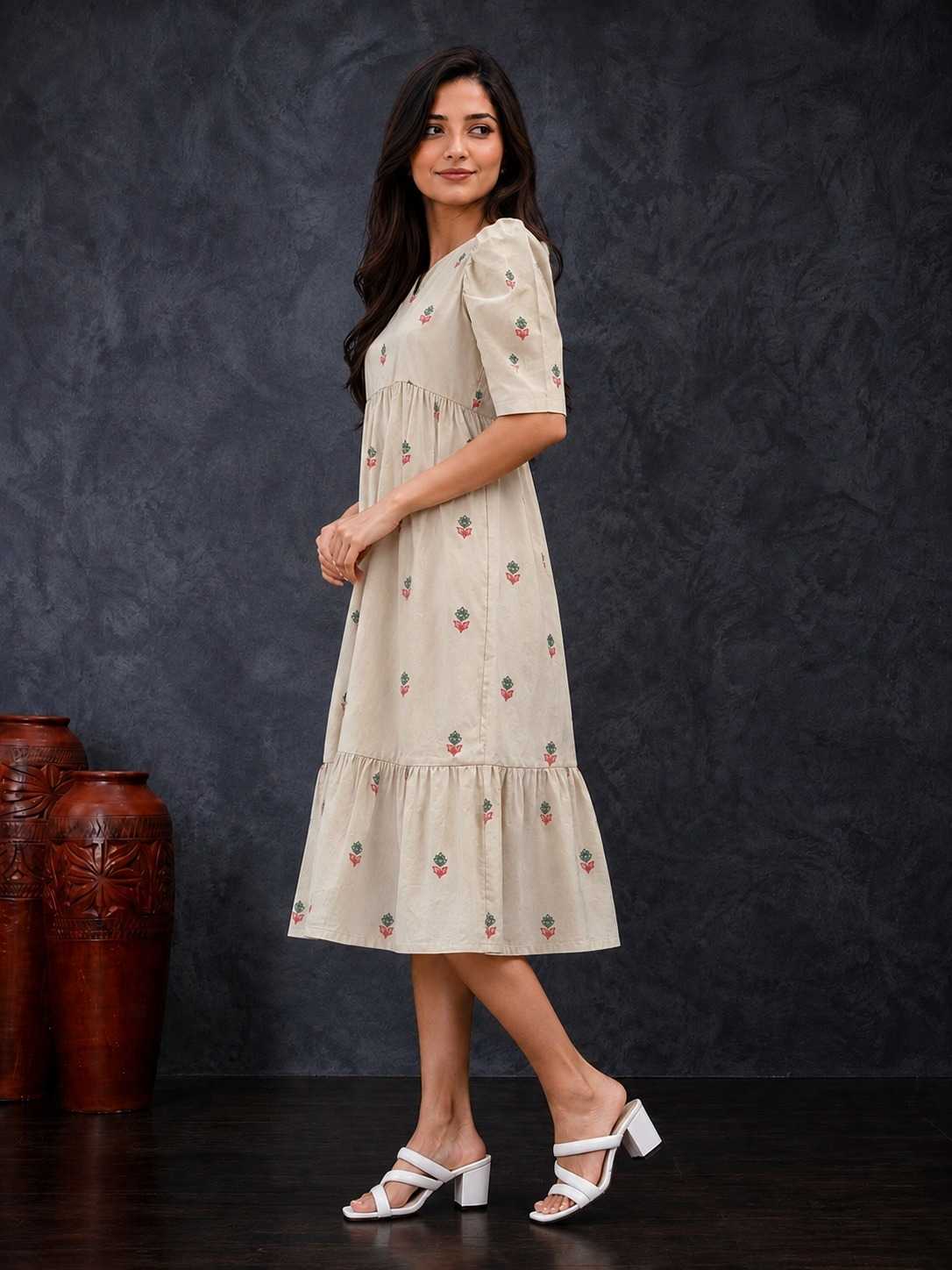 Crafted Cotton Designer Dress