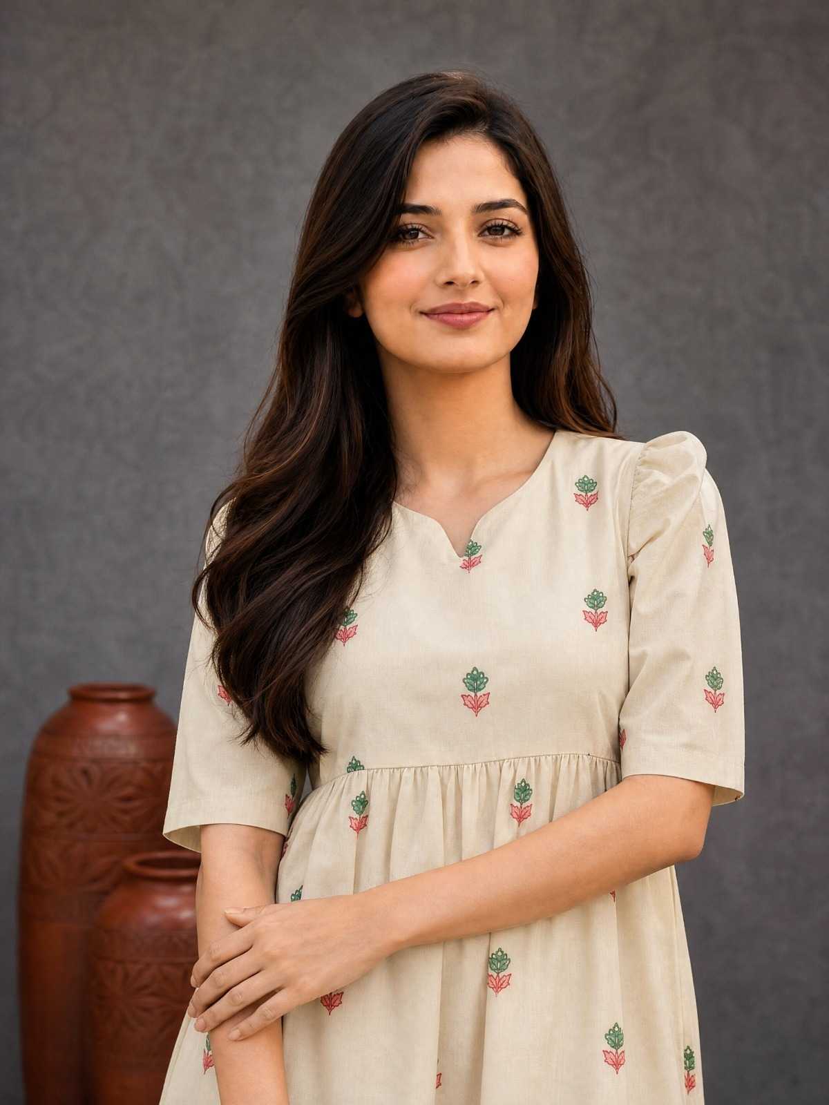 Crafted Cotton Designer Dress