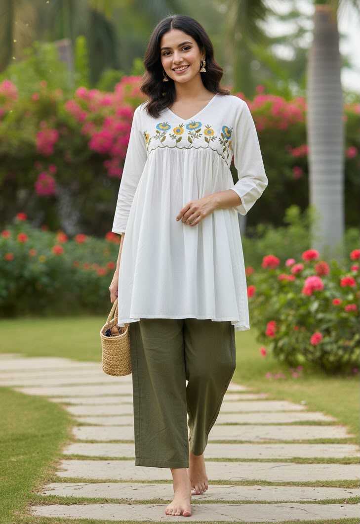 DIA Maslin Designer Kurti