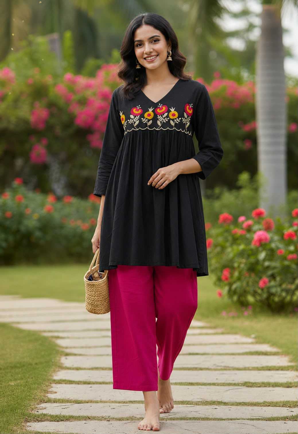 DIA Maslin Designer Kurti