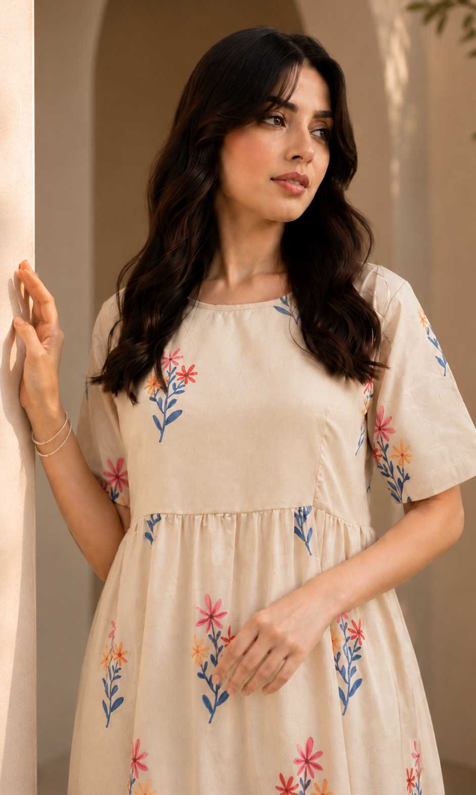 Cotton Designer Dress JT-144010