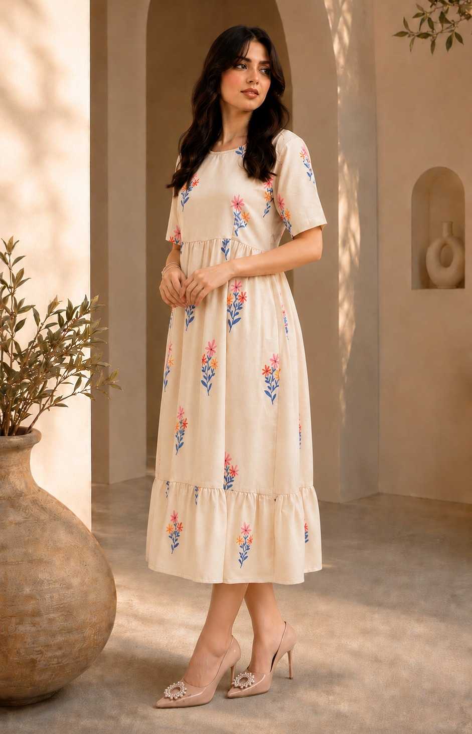 Cotton Designer Dress JT-144010
