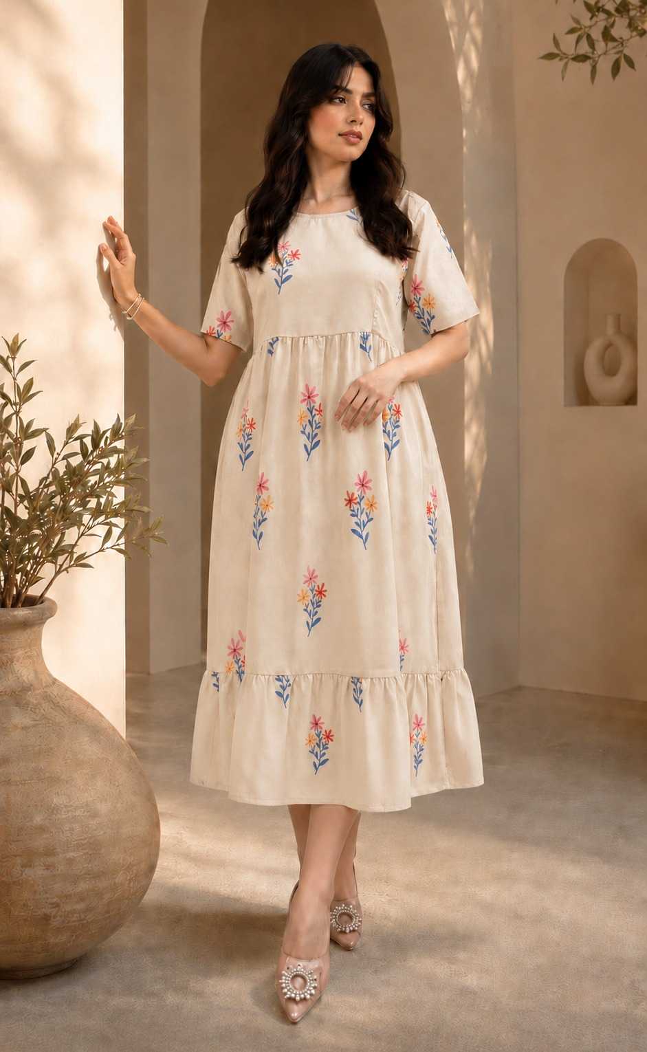 Cotton Designer Dress JT-144010