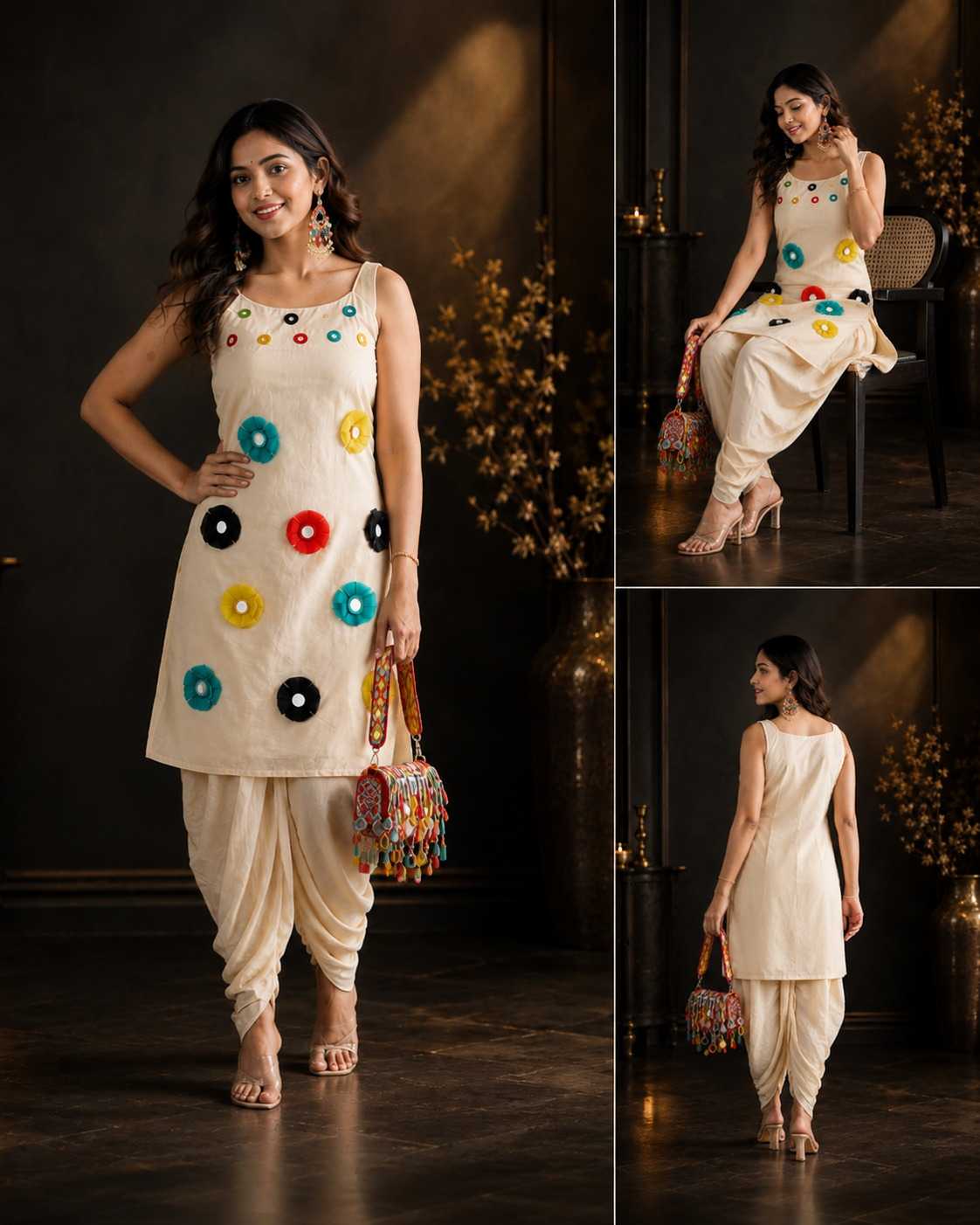 Each Cotton Party Wear Kurti
