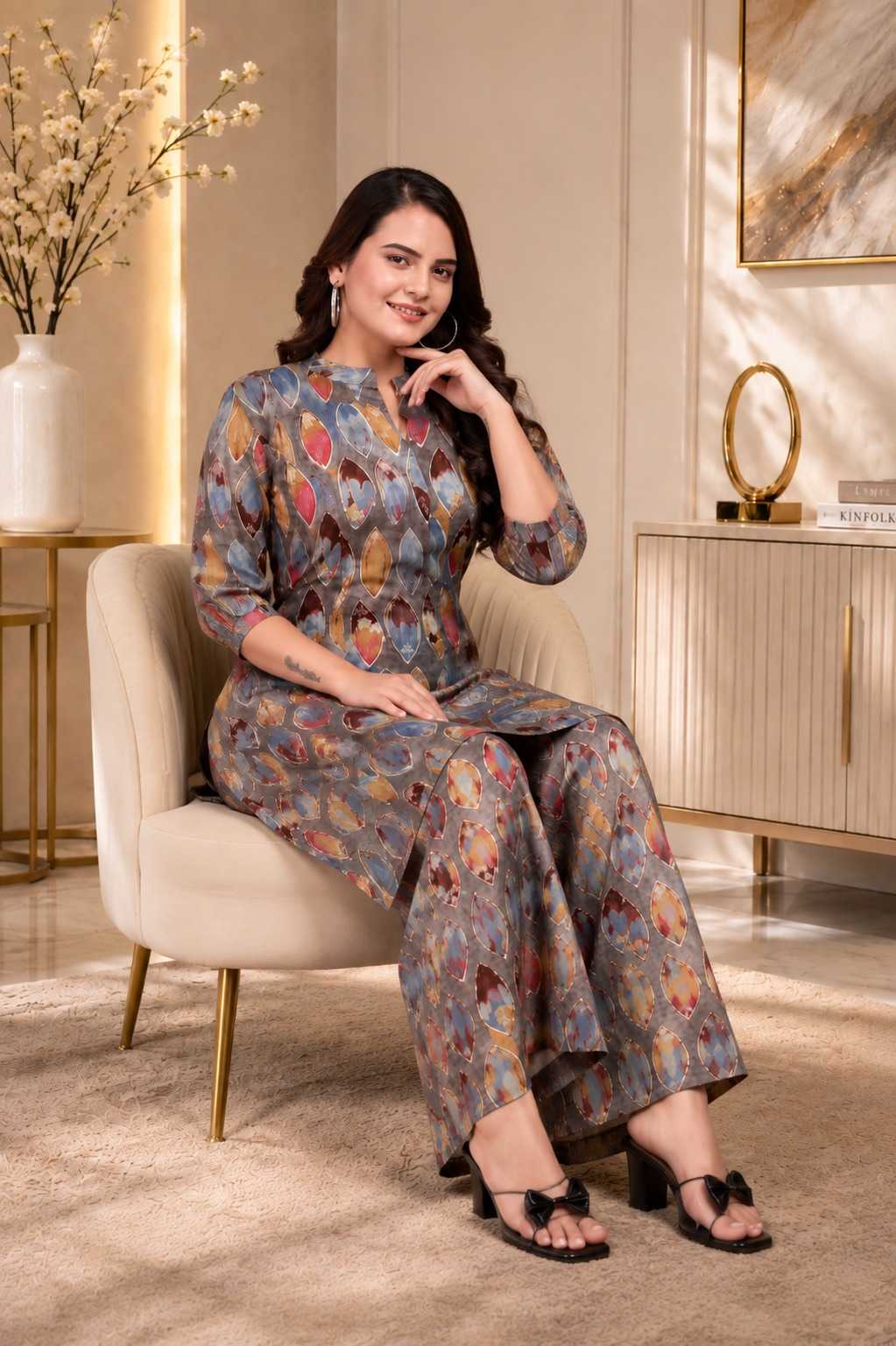 Each Heavy Rayon Designer Kurti