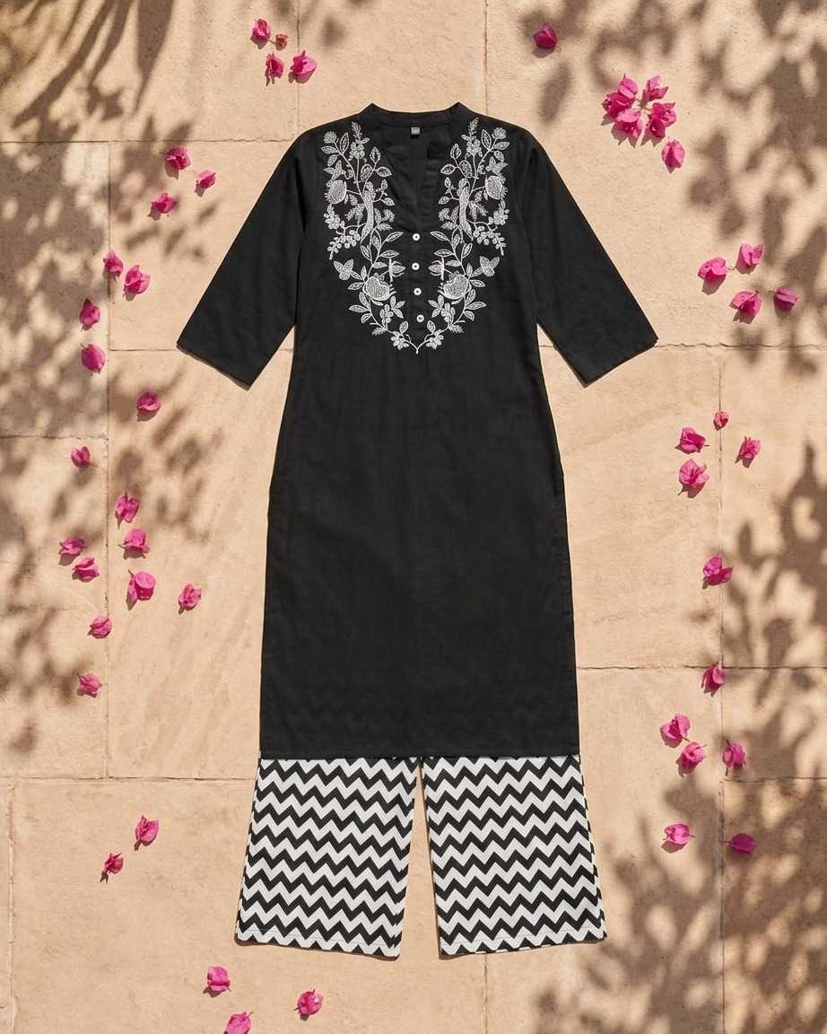 GEN Vichitra Silk Festive Kurti