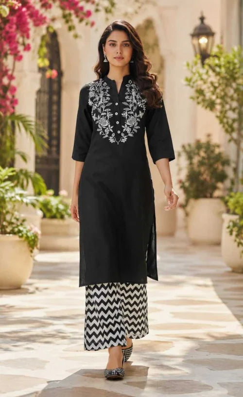 GEN Vichitra Silk Festive Kurti