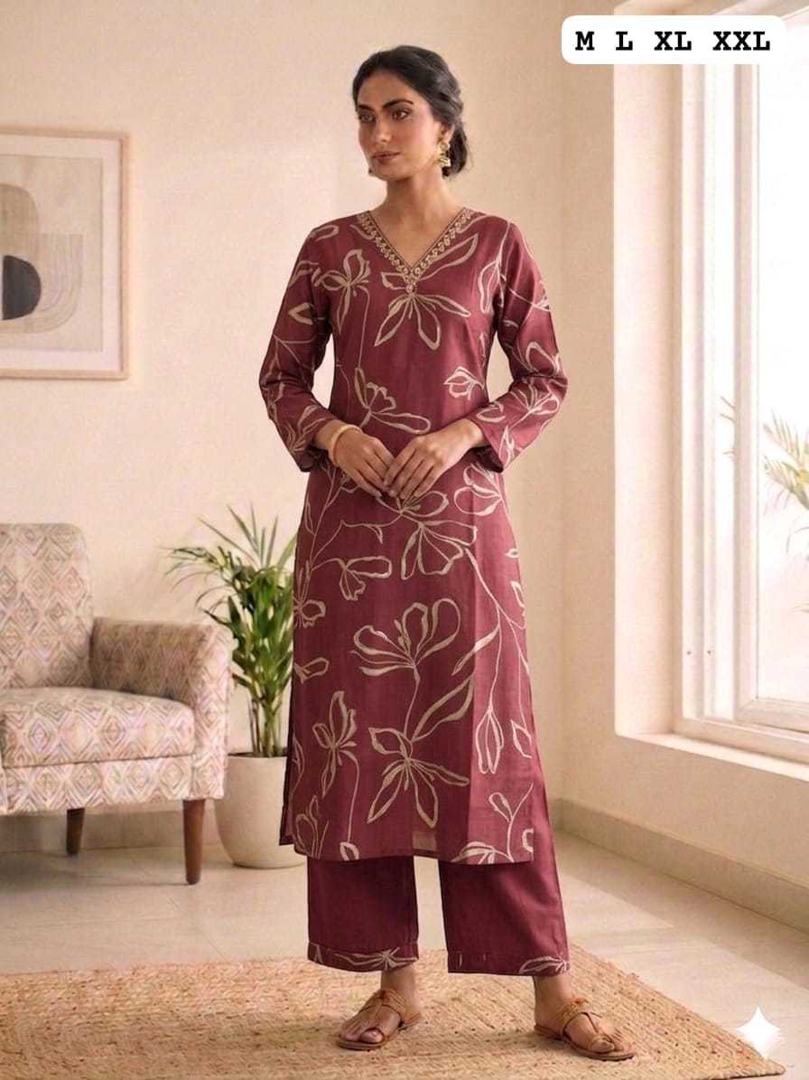 Vichitra Silk Designer Kurti