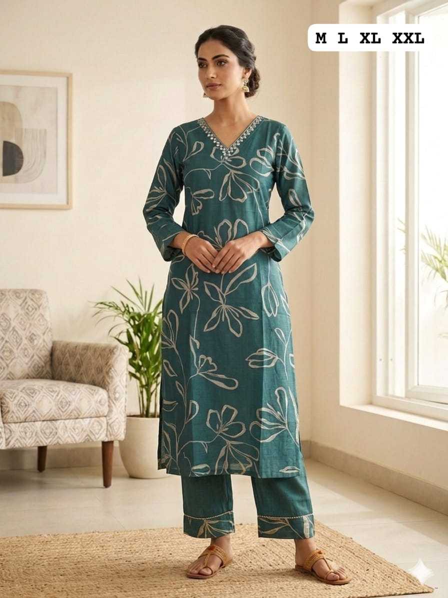 Vichitra Silk Designer Kurti