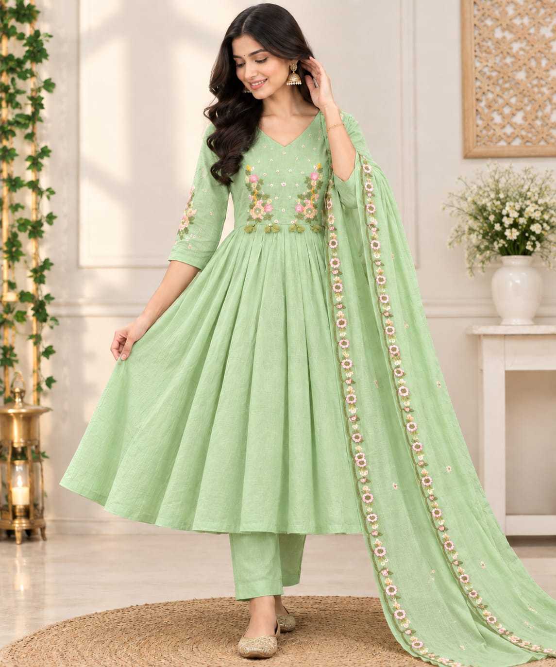 Incl Cotton Embroidery Suit