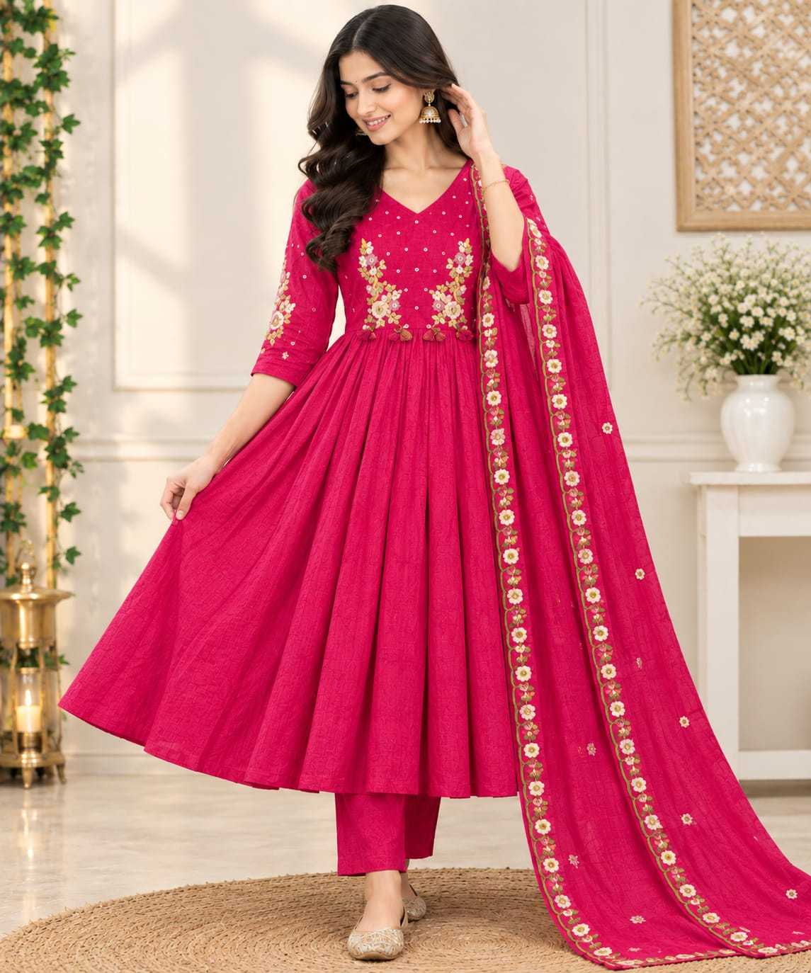 Incl Cotton Embroidery Suit