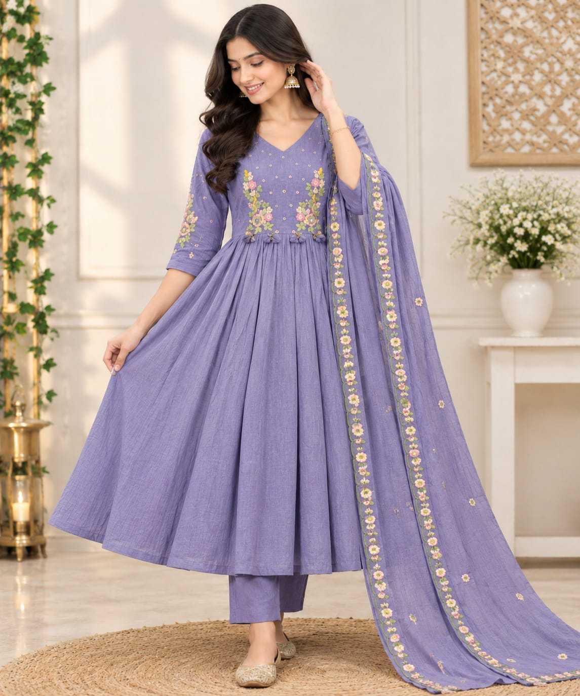 Incl Cotton Embroidery Suit