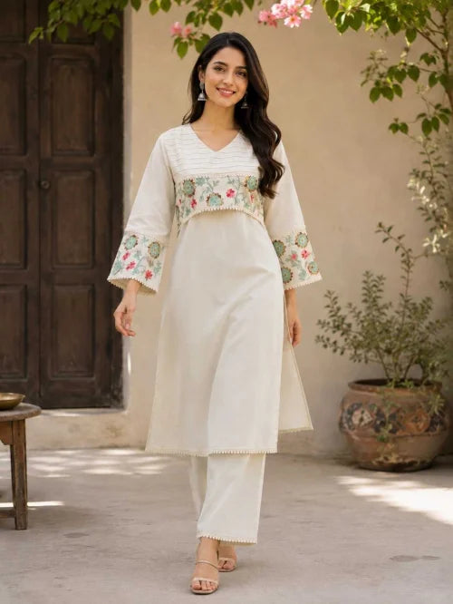 Izes Pure Cotton Embroidered Kurti