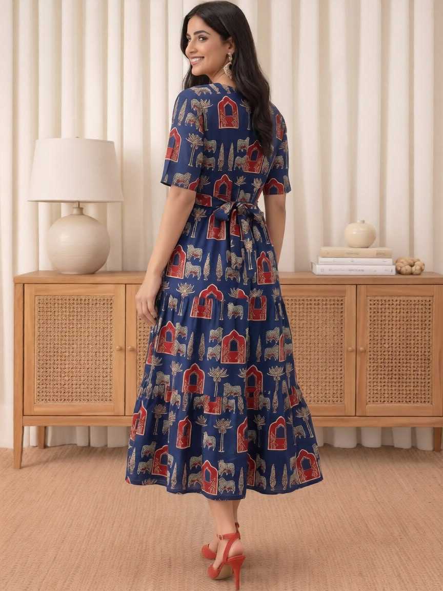 Middy Cotton Designer Dress