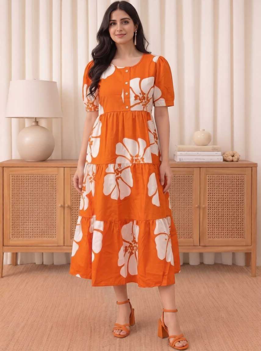Middy Cotton Designer Dress