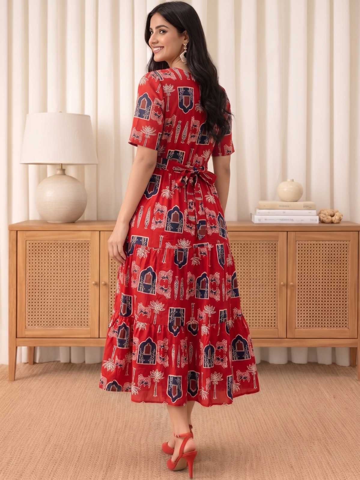 Middy Cotton Designer Dress