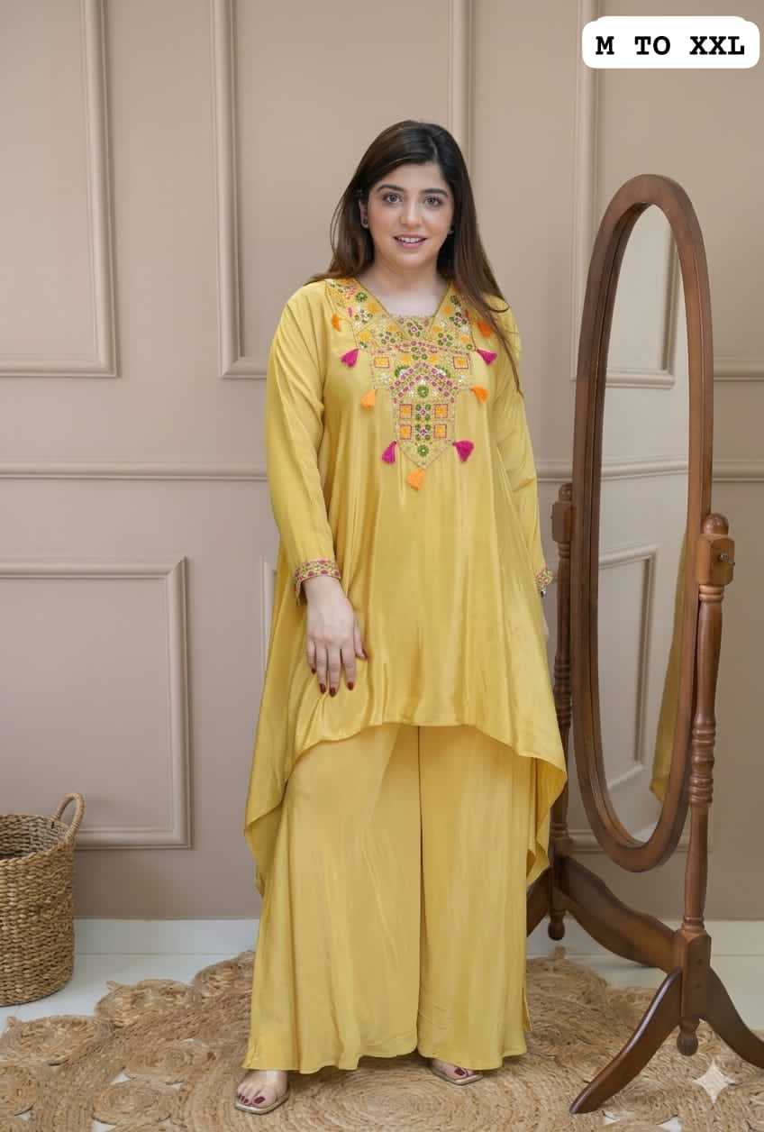 New Silk Palazzo Suit