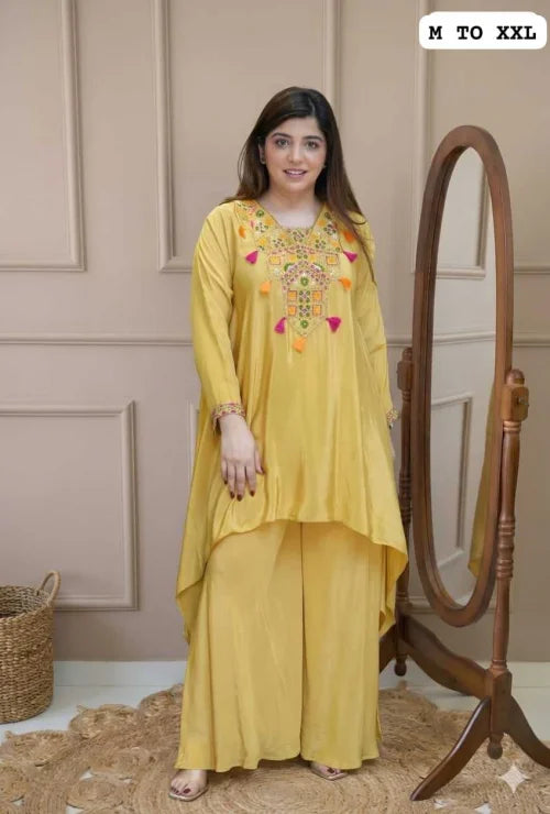 New Silk Palazzo Suit
