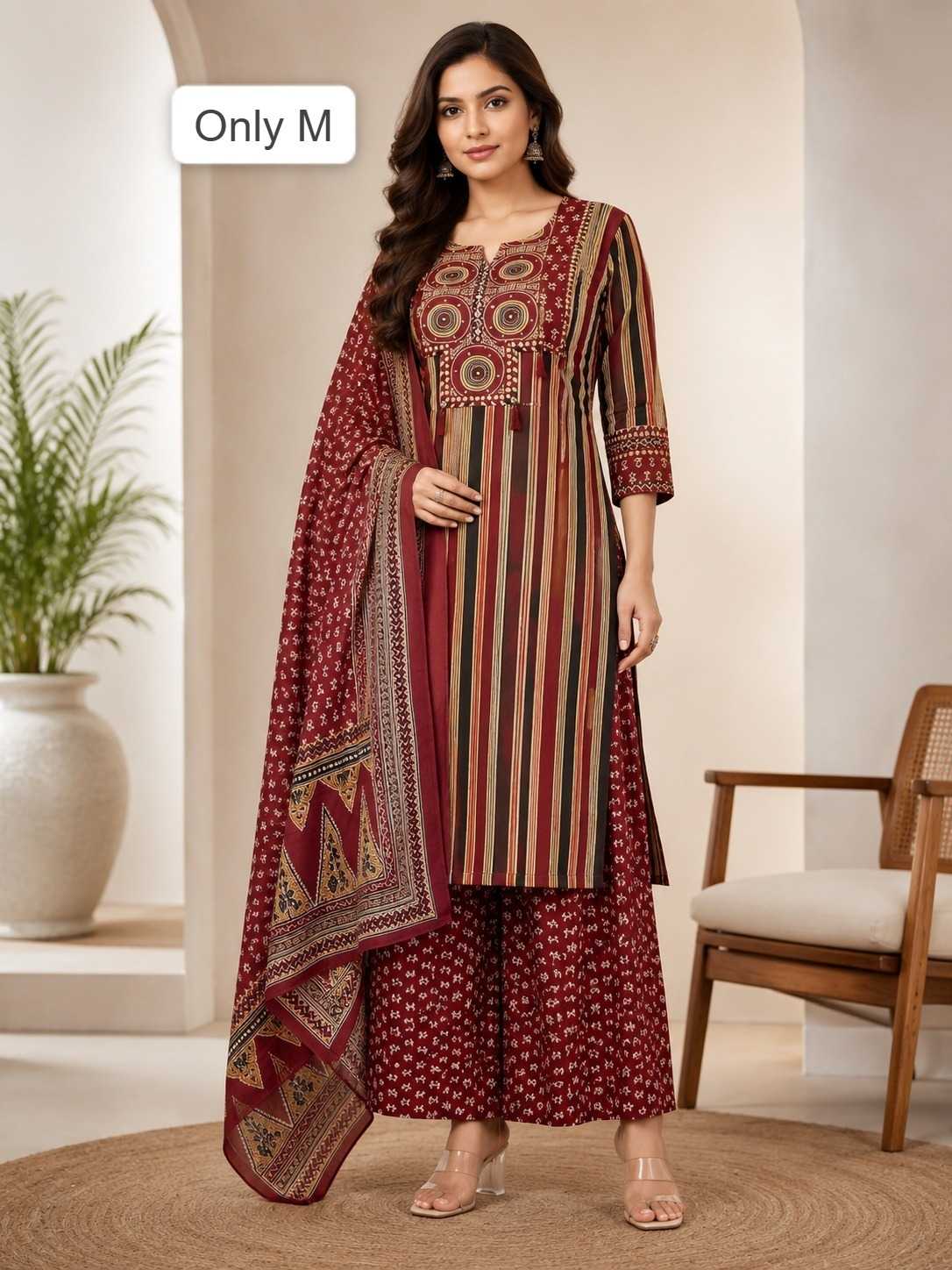 Pure Cotton Designer Kurti in Black