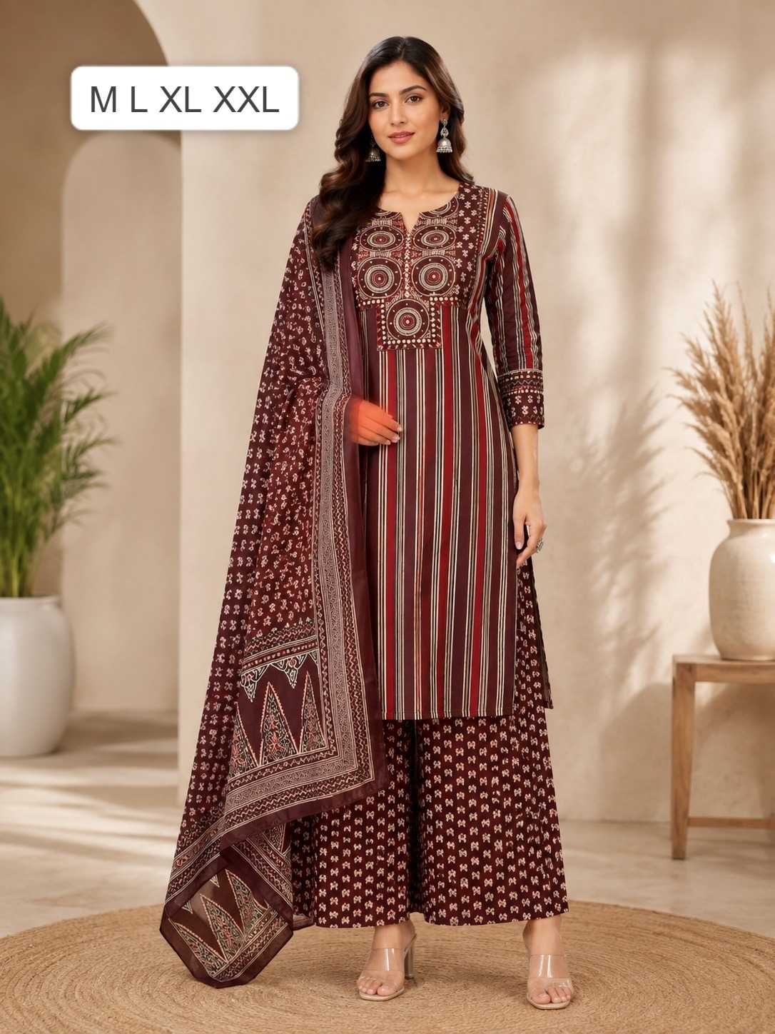 Pure Cotton Designer Kurti in Black