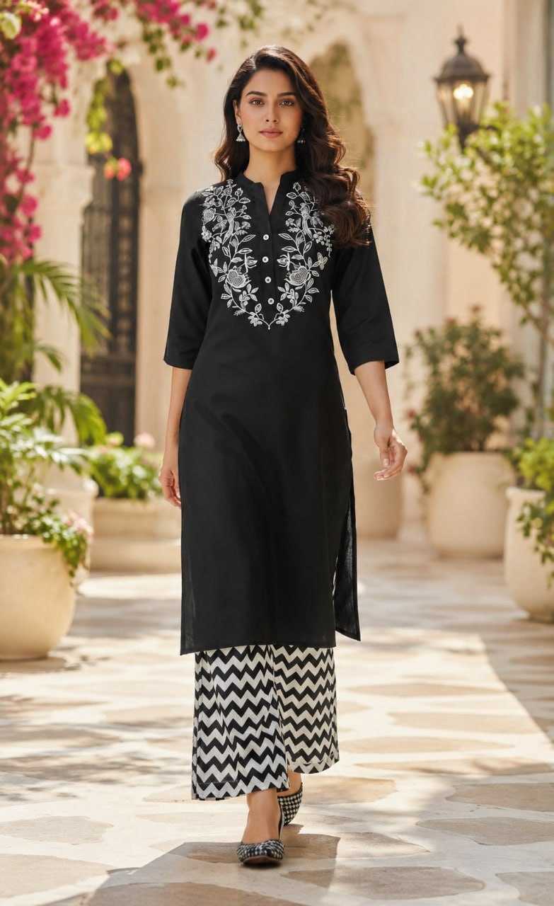 Pala Rayon Embroidered Kurti