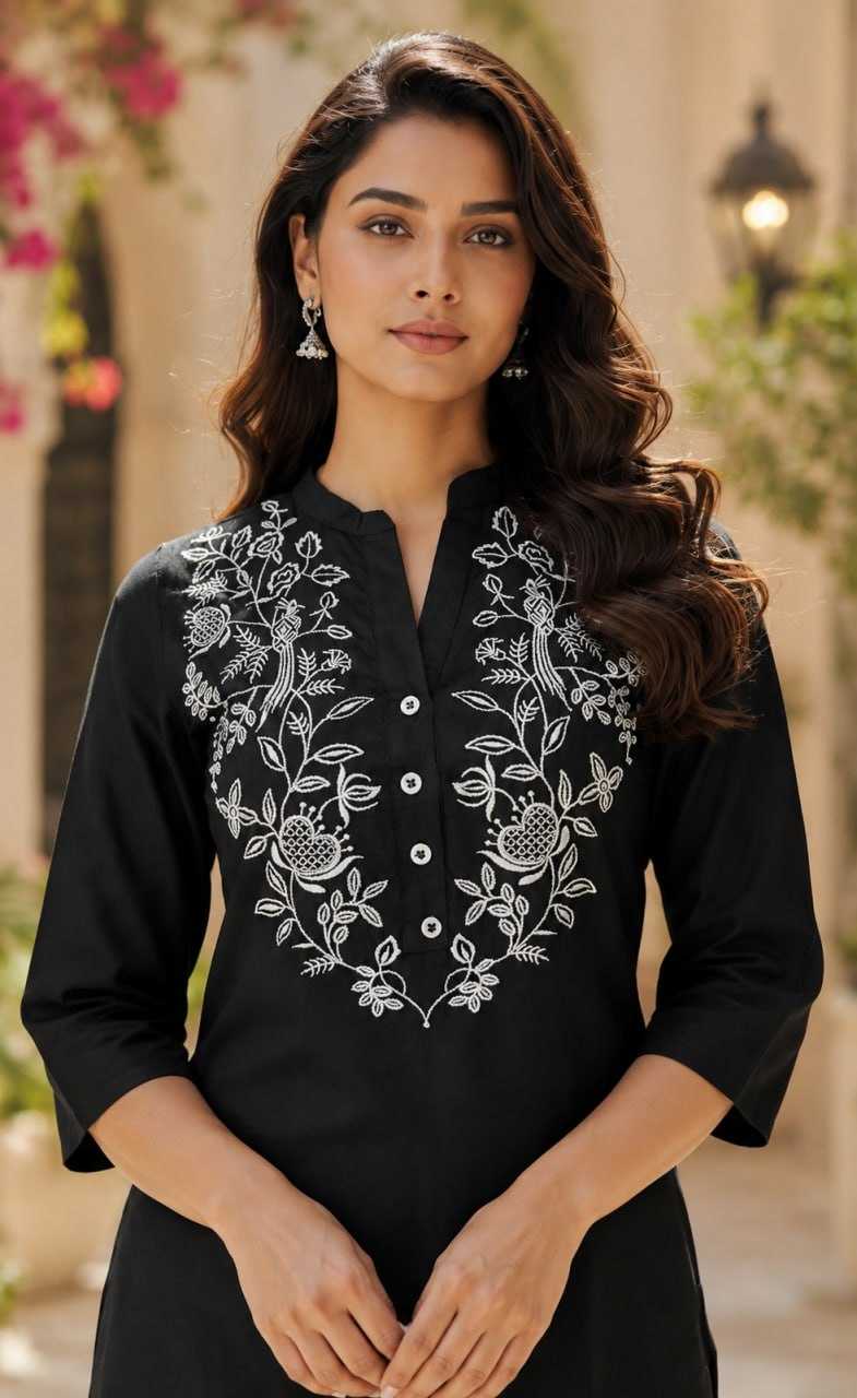 Pala Rayon Embroidered Kurti