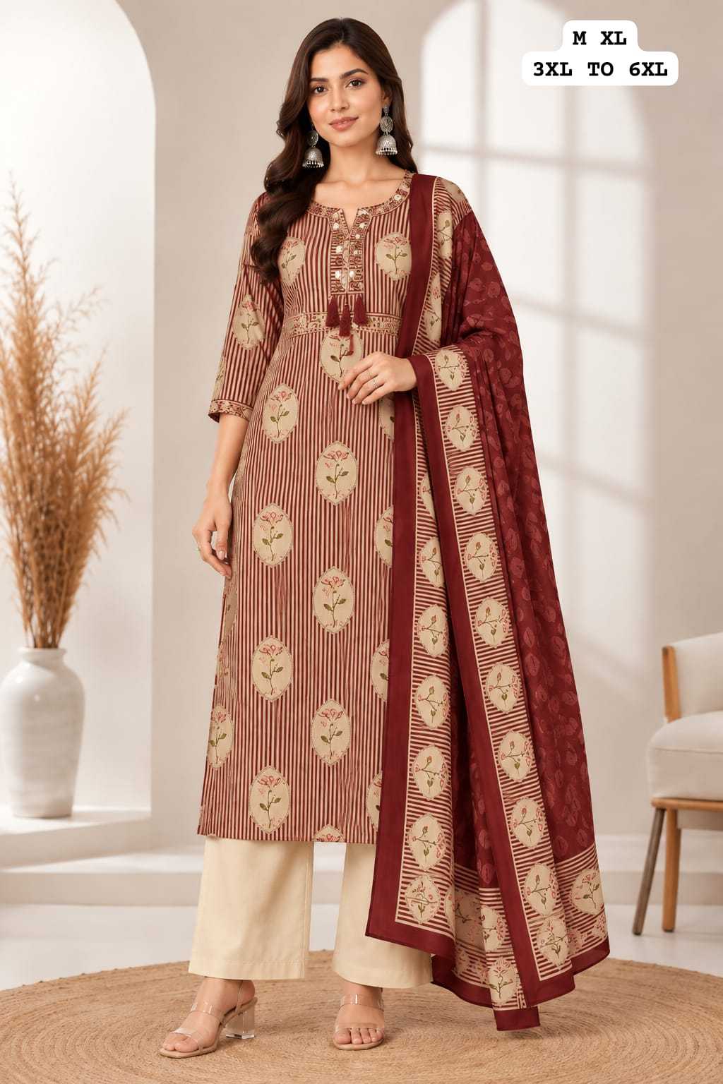 Pant Cotton Party Wear Kurti