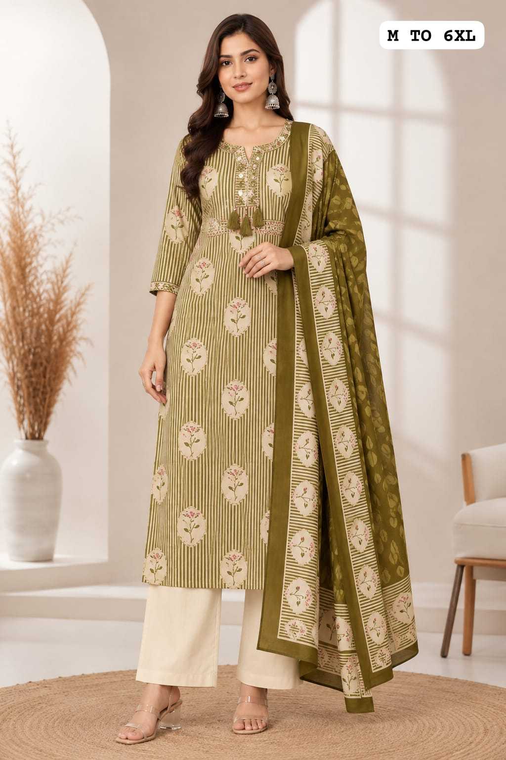 Pant Cotton Party Wear Kurti