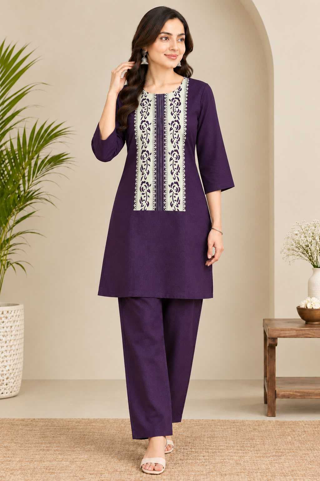 Pure Cotton Designer Kurti in Green