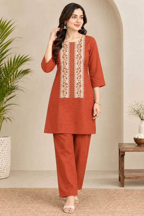 Pure Cotton Designer Kurti in Green
