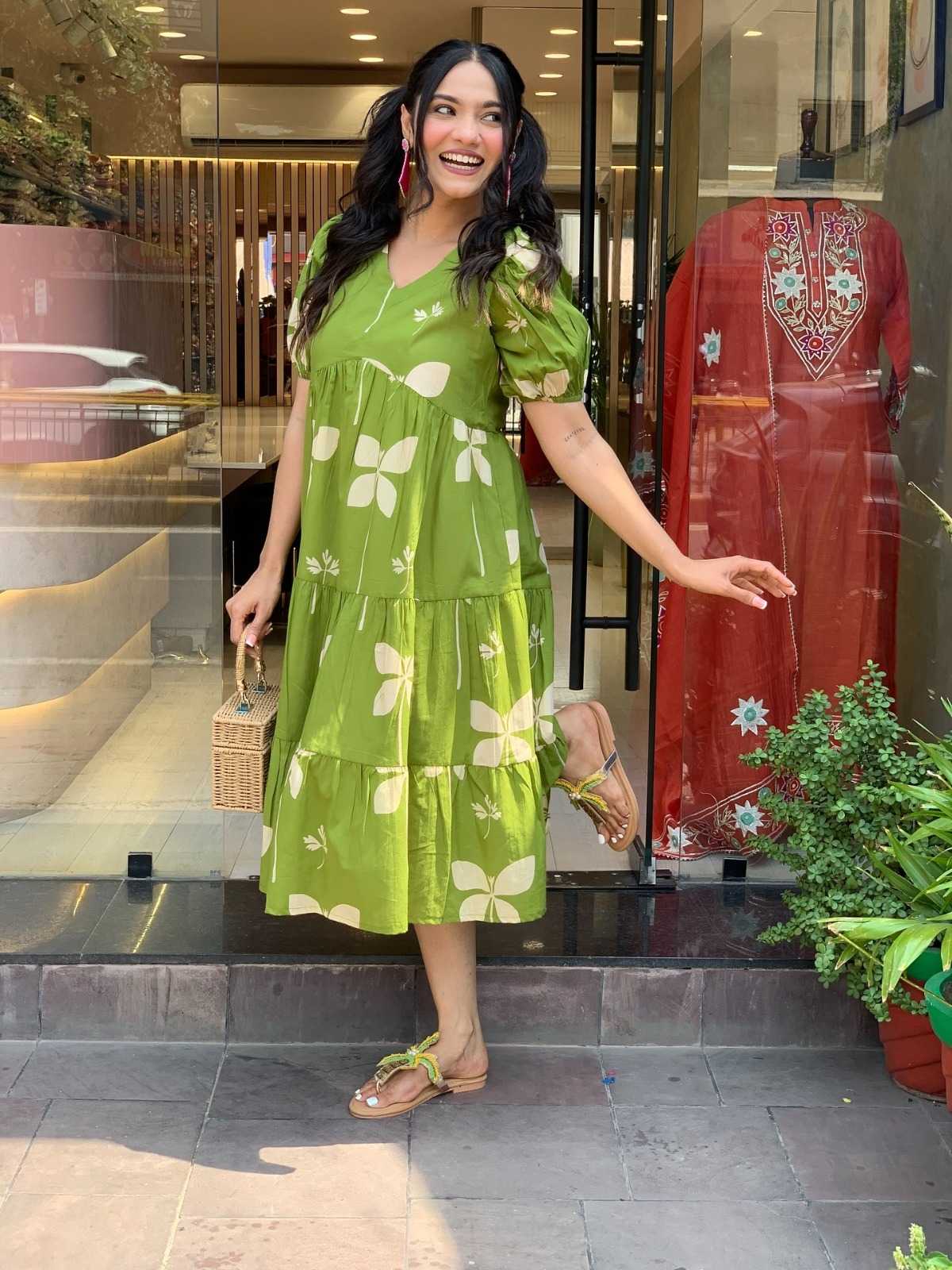 Rayon Designer Dress