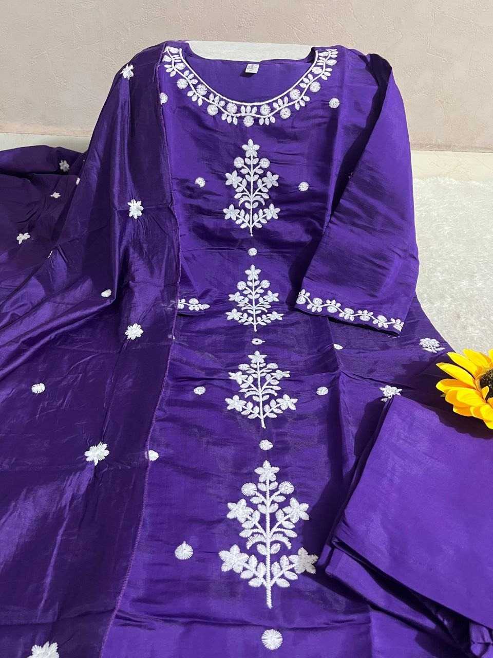 Premium Roman Silk Party Wear Kurti