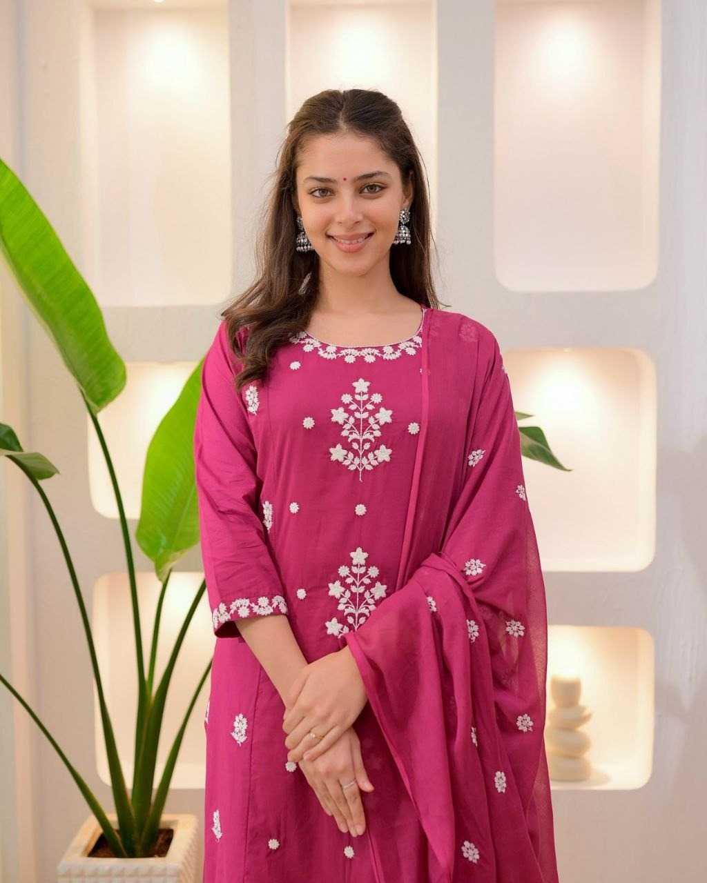 Premium Roman Silk Party Wear Kurti
