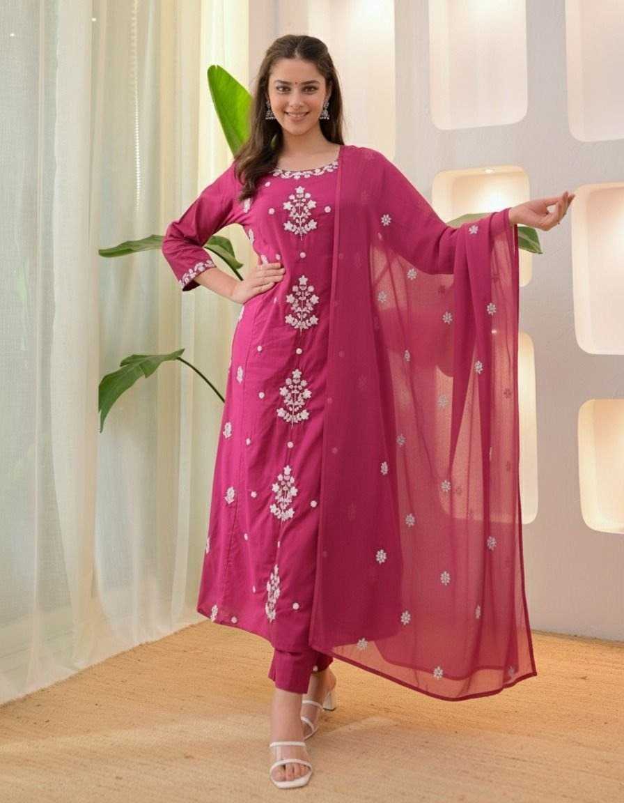 Premium Roman Silk Party Wear Kurti