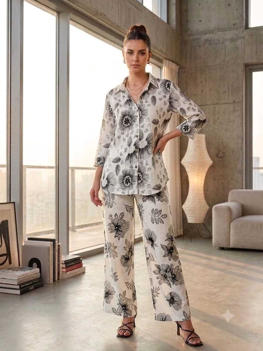 Crush Silk Co-ord Set