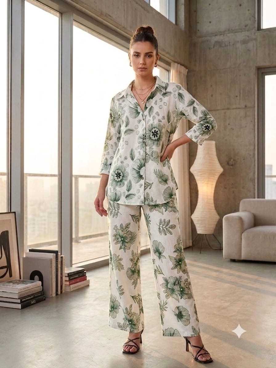 Crush Silk Co-ord Set