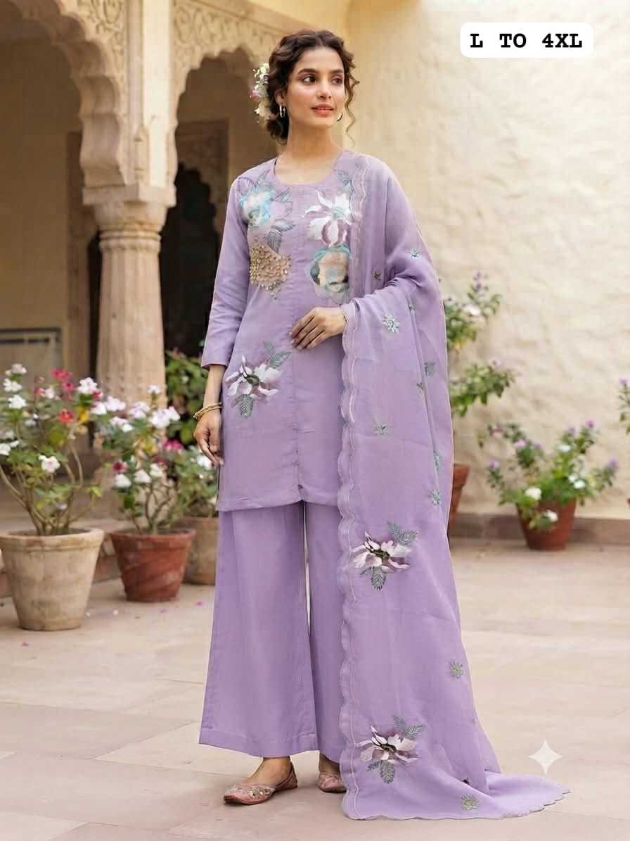 Saakshi Chanderi Silk Party Wear Suit