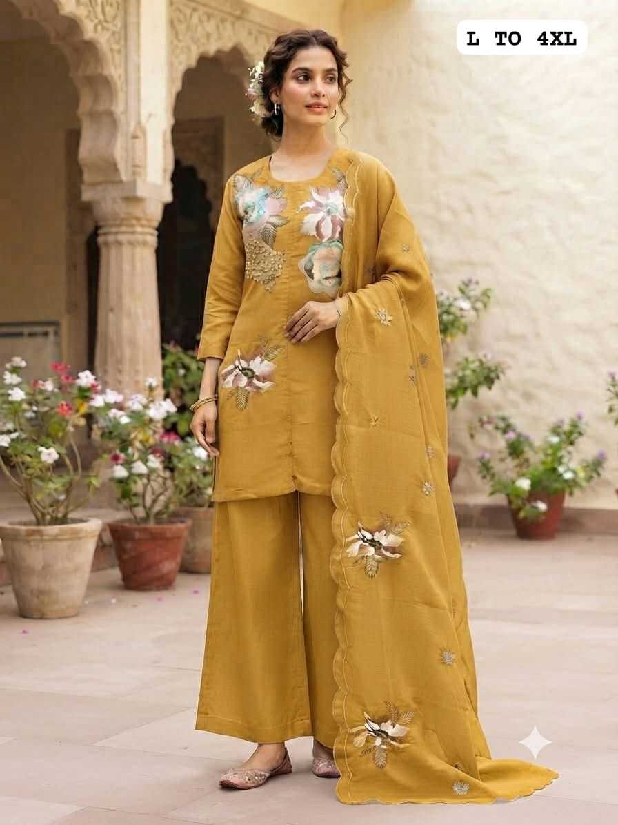 Saakshi Chanderi Silk Party Wear Suit