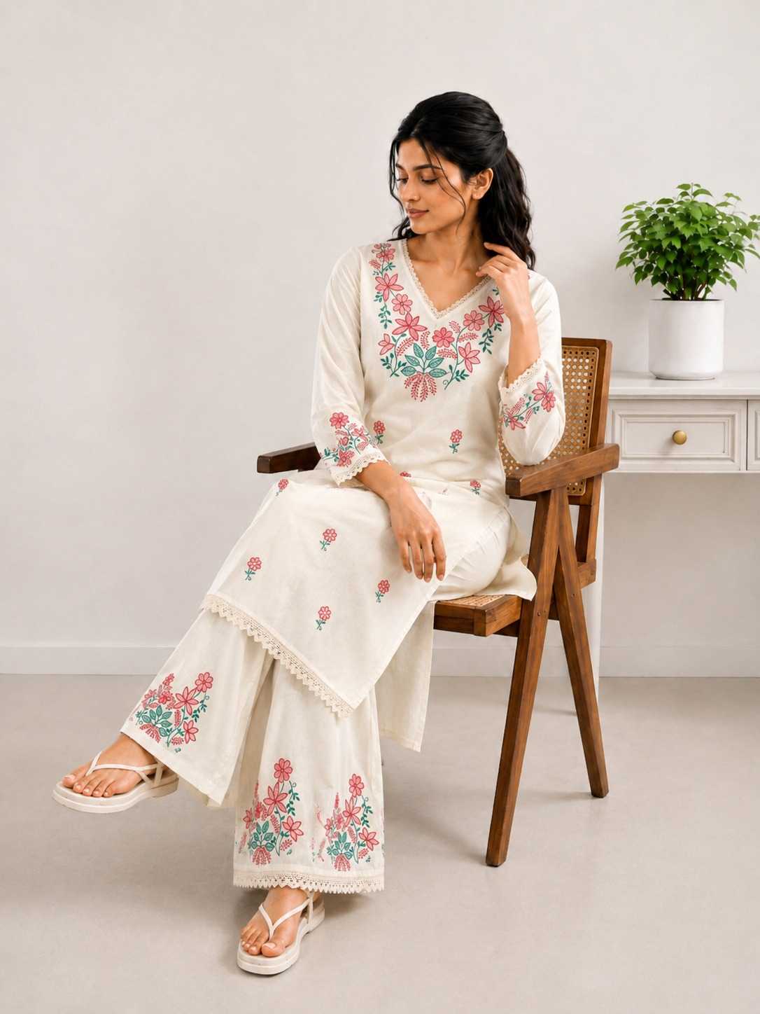 SET Pure Cotton Designer Kurti