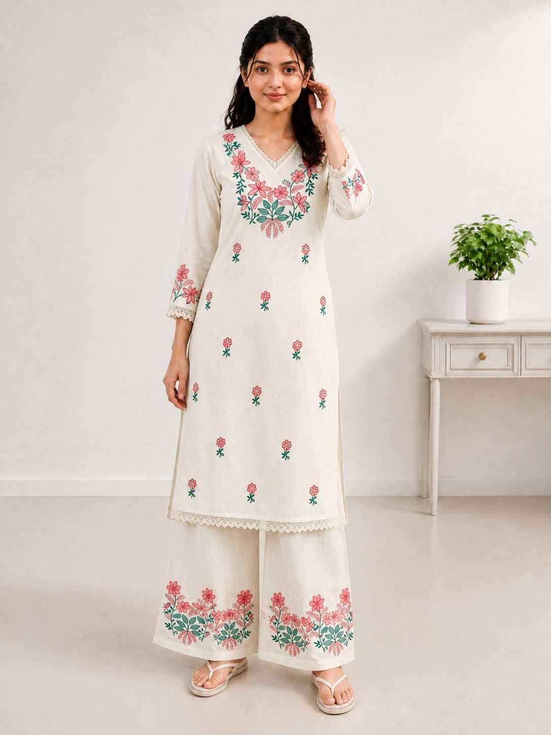 SET Pure Cotton Designer Kurti