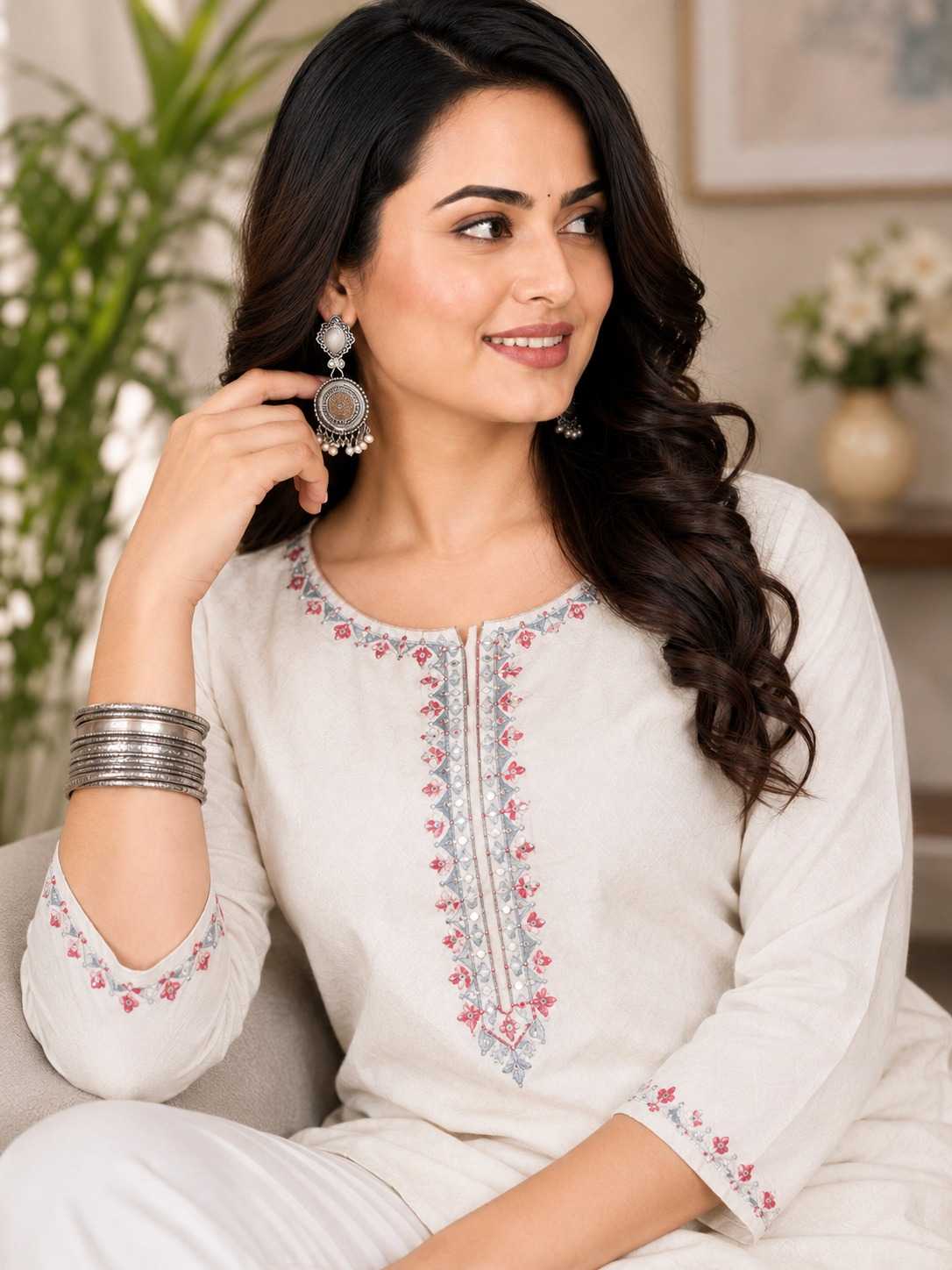 Size Cotton Festive Kurti