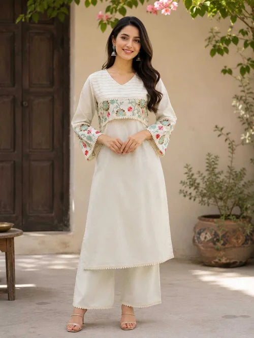 SON Pure Cotton Embroidered Kurti