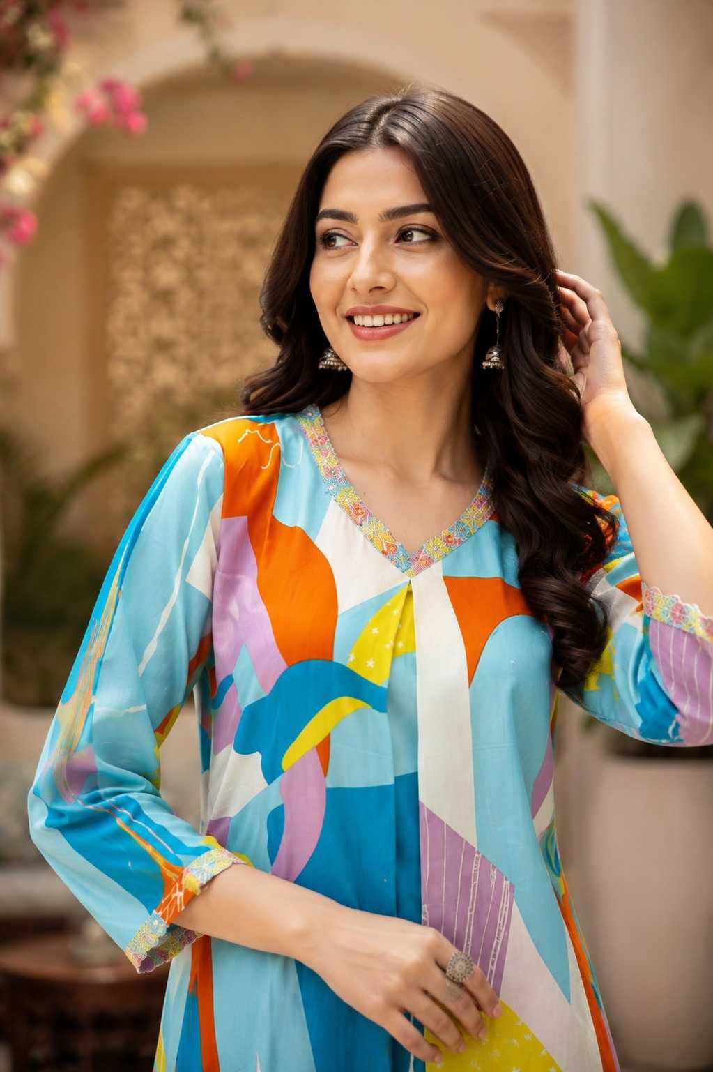 SON Rayon Designer Kurti